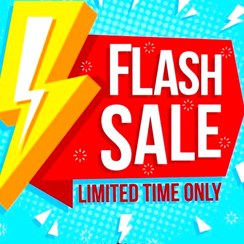 🗣 FLASH SALE ON ALL ITEMS 🗣